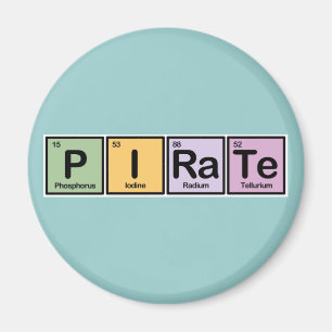 Pirat som göras av inslag magnet