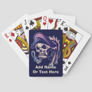 Pirat som leker kort spel kort