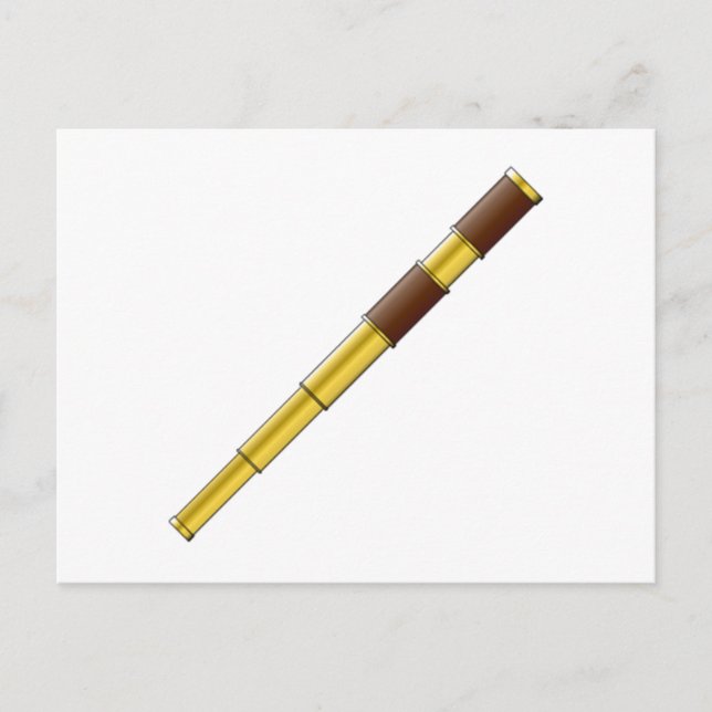 Pirat Spyglass Telescope Vykort (Framsida)