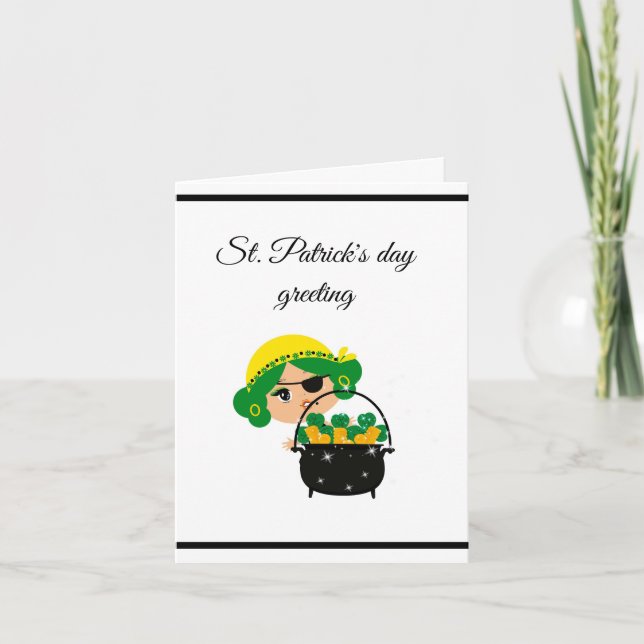 pirat st patrick's day kort (Framsida)