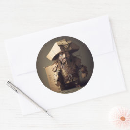 Pirat Stickers Runt Klistermärke