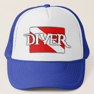 Pirat-stil Dive Flagga Truckerkeps