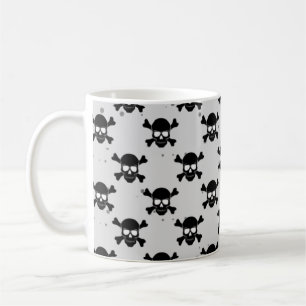 Pirat Stil Döskallar Mönster Kaffemugg