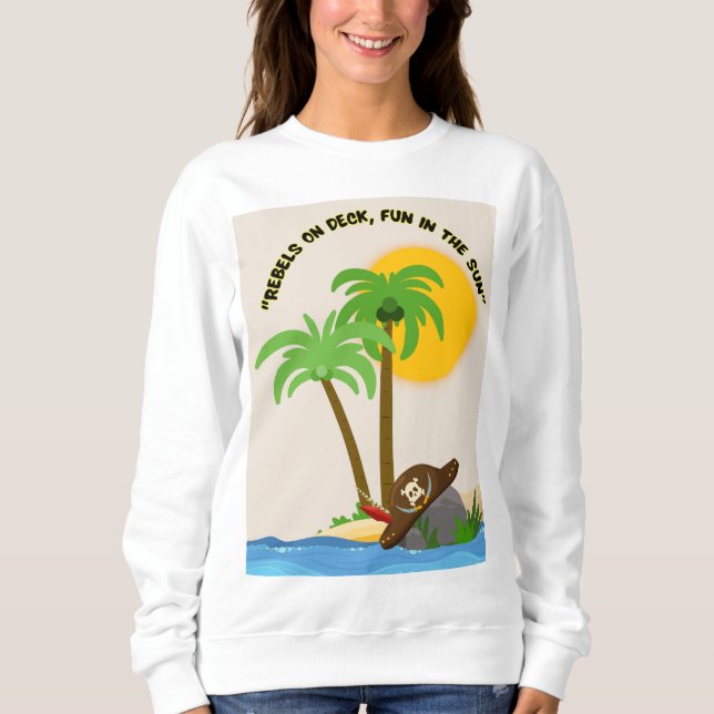 pirat strand t shirt (Framsida)