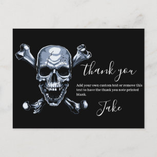 Pirat Tack för Skull och Bones Postcard Vykort