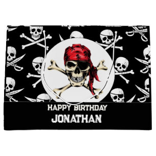 Pirat temaparty Vuxen Salty Pirater Skull