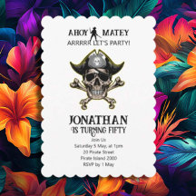 Pirat temaparty Vuxen Skull Kor Bones