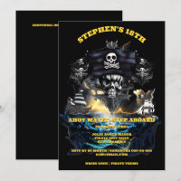 Pirat-temat jolly roger ahoy matey party