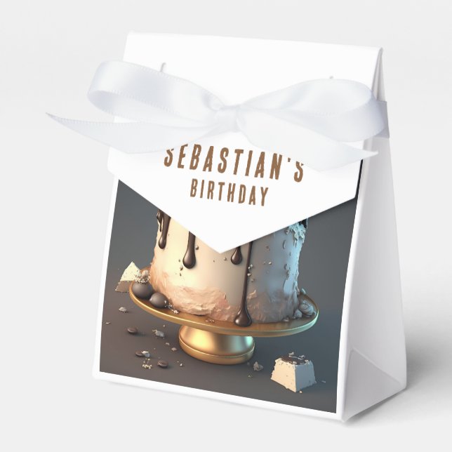 Pirat temat Kumafödelsedag Presentaskar (Framsidan Sidan)