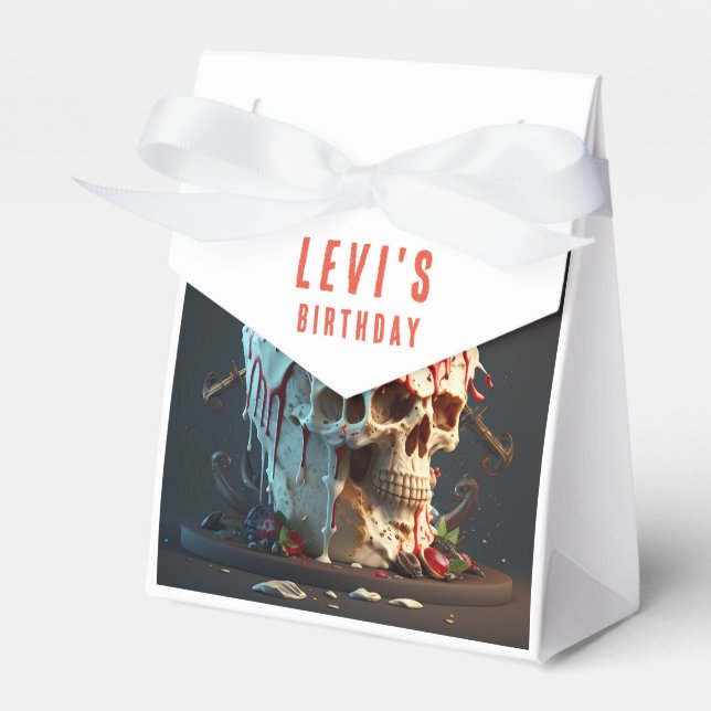 Pirat temat Kumafödelsedag Presentaskar (Framsidan Sidan)