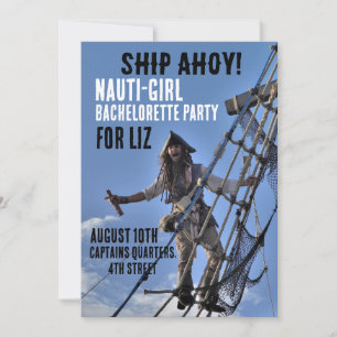 PIRAT THEME BACHELORETTE PARTY INVITATIONS INBJUDNINGAR