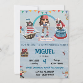 PIRAT THEMED BIRTHDAY EINVITE INBJUDNINGAR