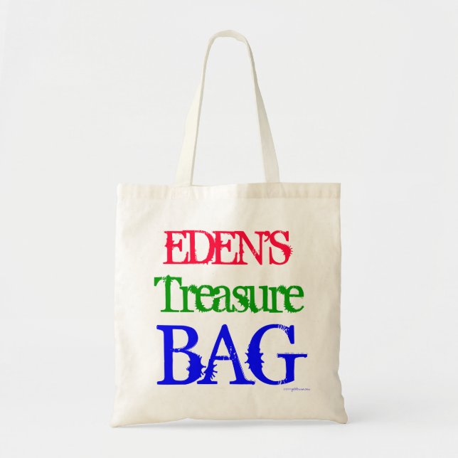 Pirat Treasure Bag Tygkasse (Framsidan)