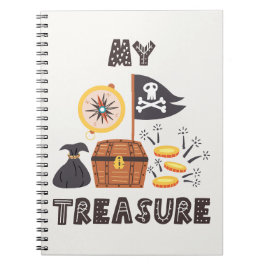 Pirat Treasure Chest Anteckningsbok