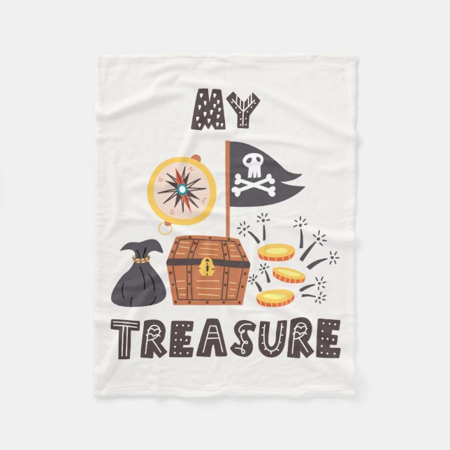 Pirat Treasure Chest Fleecefilt (Framsidan)