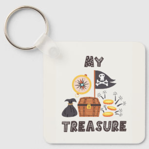 Pirat Treasure Chest Nyckelring