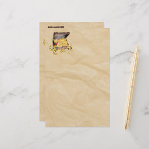 Pirat Treasure Chest på Crinkle Papper