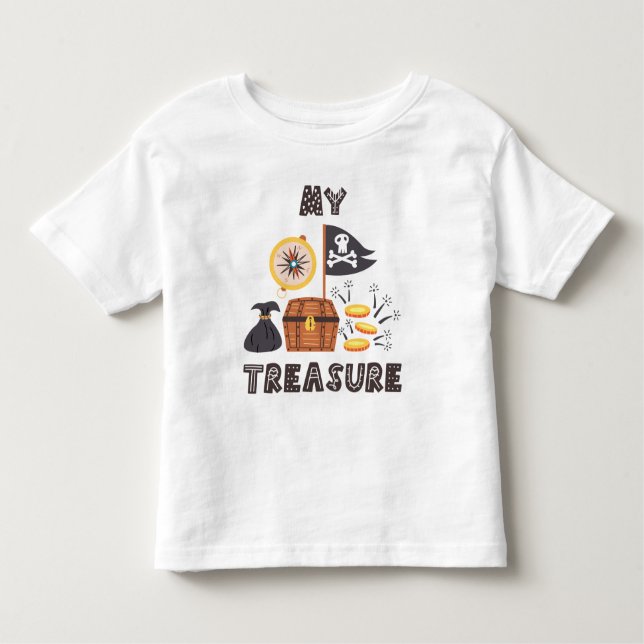 Pirat Treasure Chest T Shirt (Framsida)