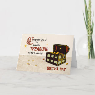 Pirat Treasure Gotcha Day Kort