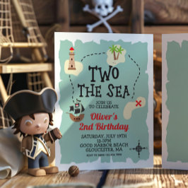 Pirat Treasure karta 2: Havets andra födelsedag Inbjudningar