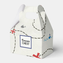 Pirat Treasure Karta Frakt Whale Personlig Party Presentaskar