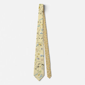 Pirat Treasure Karta och loot Neck Tie Slips