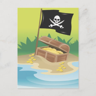 Pirat Treasure Vykort