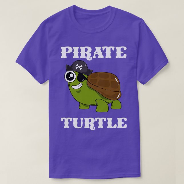 Pirat Turtle Turtle Snäcka T Shirt (Design framsida)