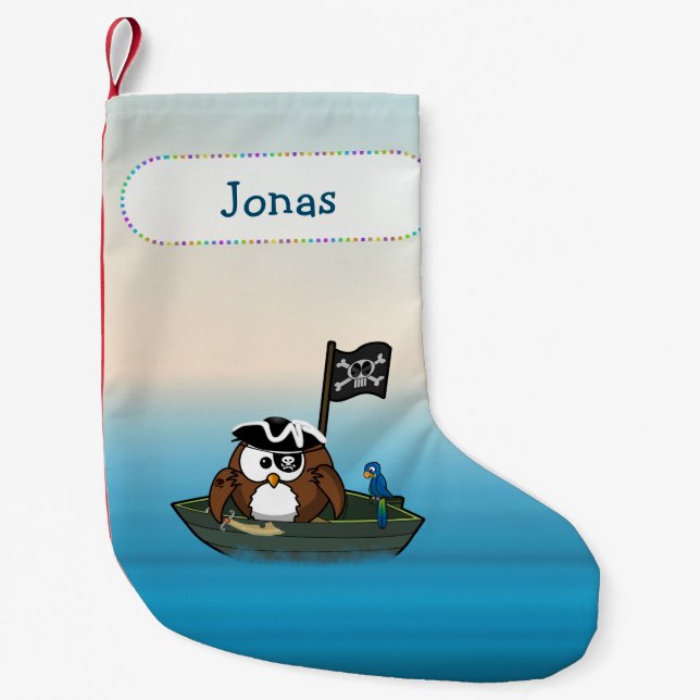 pirat uggla - Julstrumpa (Framsidan)