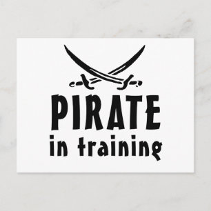 Pirat under utbildning vykort