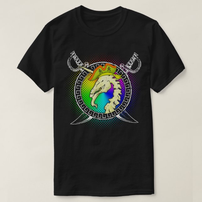 Pirat Unicorn Gift Kids T Shirt (Design framsida)