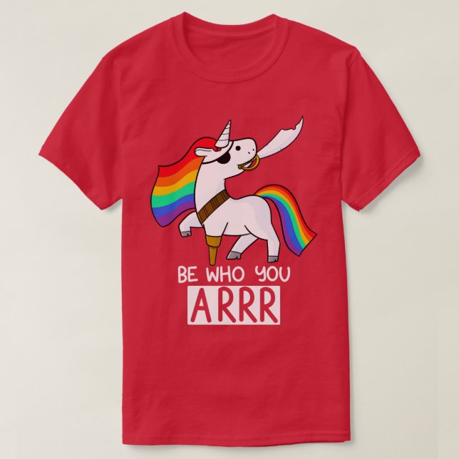 Pirat Unicorn T Shirt (Design framsida)