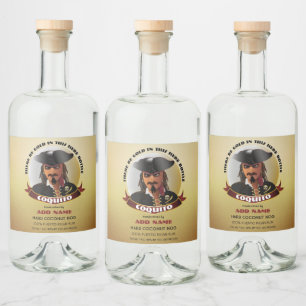 Pirat Västindien Rum Spritflaskor Etikett