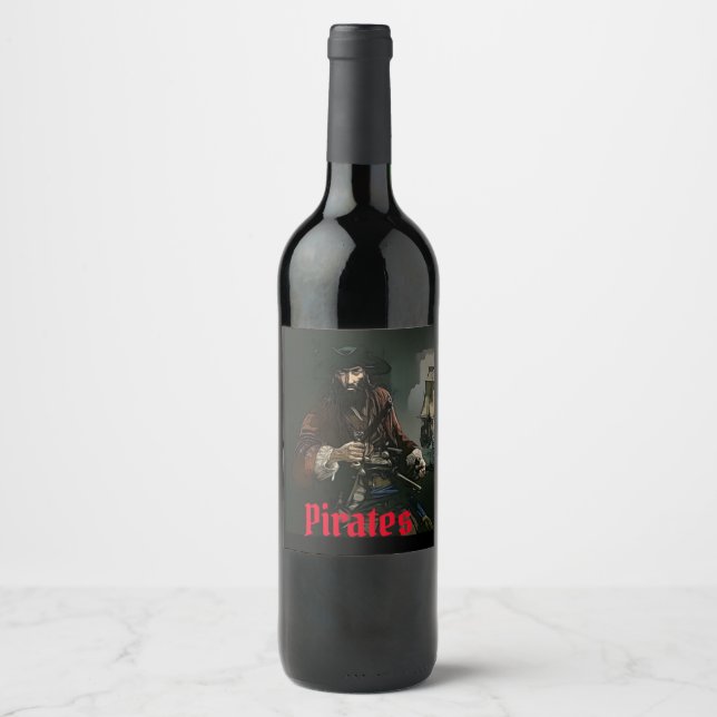 Pirat vin etikett (Framsida)