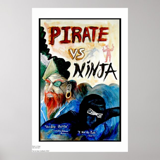 PIRAT vs NINJA Poster (Framsidan)