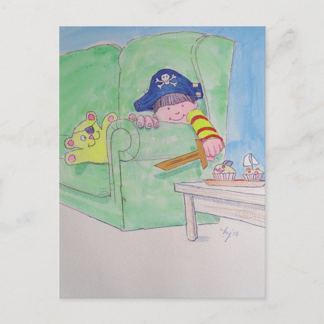 Pirat! Vykort (Framsida)