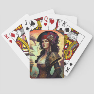 Pirat Woman Fantasy Art Casinokort