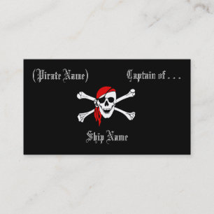 Pirataffären/profilerar kortet visitkort