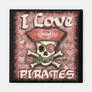 Piratälskare magnet för valentin