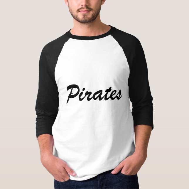 Piratbaseballskjorta T-shirt (Framsida)