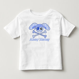 Piratblå Kawaii Kanin Tee Shirt