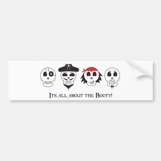 Piratbooty Bildekal (Framsidan)
