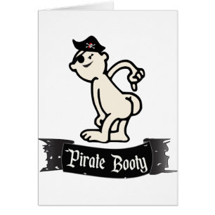 Piratbooty Hälsningskort