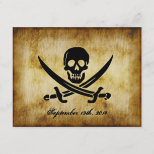 Piratbröllopsinbjudan Inbjudningar