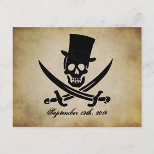 Piratbröllopsinbjudan Inbjudningar