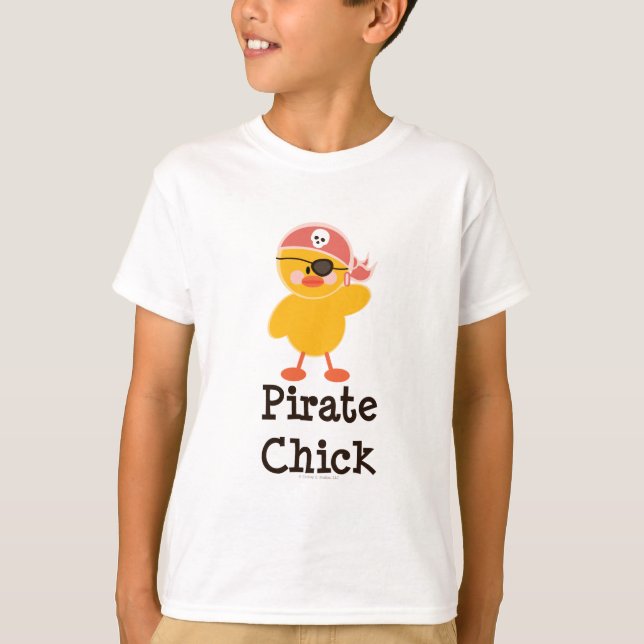 Piratchicken lurar T-skjortan Tee Shirt (Framsida)