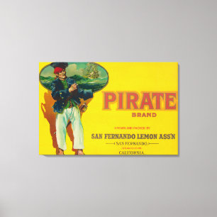 Piratcitron LabelSan Fernando, CA Canvastryck