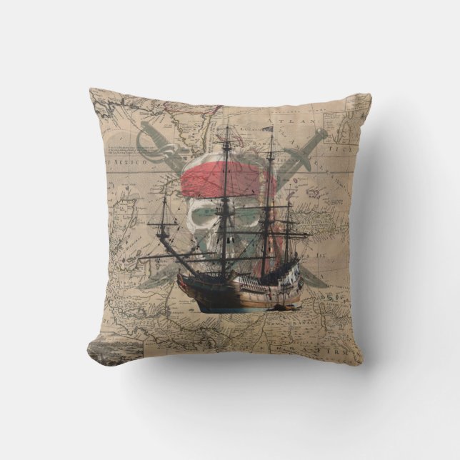 Piratdekorativ kudde (Framsida)