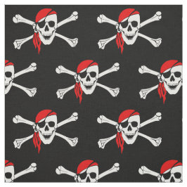 Piratdödskalle och korsade ben tyg