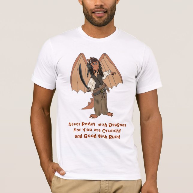 Piratdrakemanar T-tröja T-shirt (Framsida)